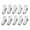 Boys' Tek Gear® 10-Pack Lightweight Quarter-Crew Performance Socks