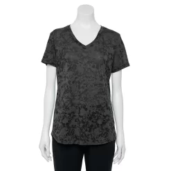 Petite Tek Gear® Moisture-Wicking V-Neck Tee