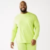 Big & Tall Tek Gear® French-Terry Lounge Crew Sweatshirt