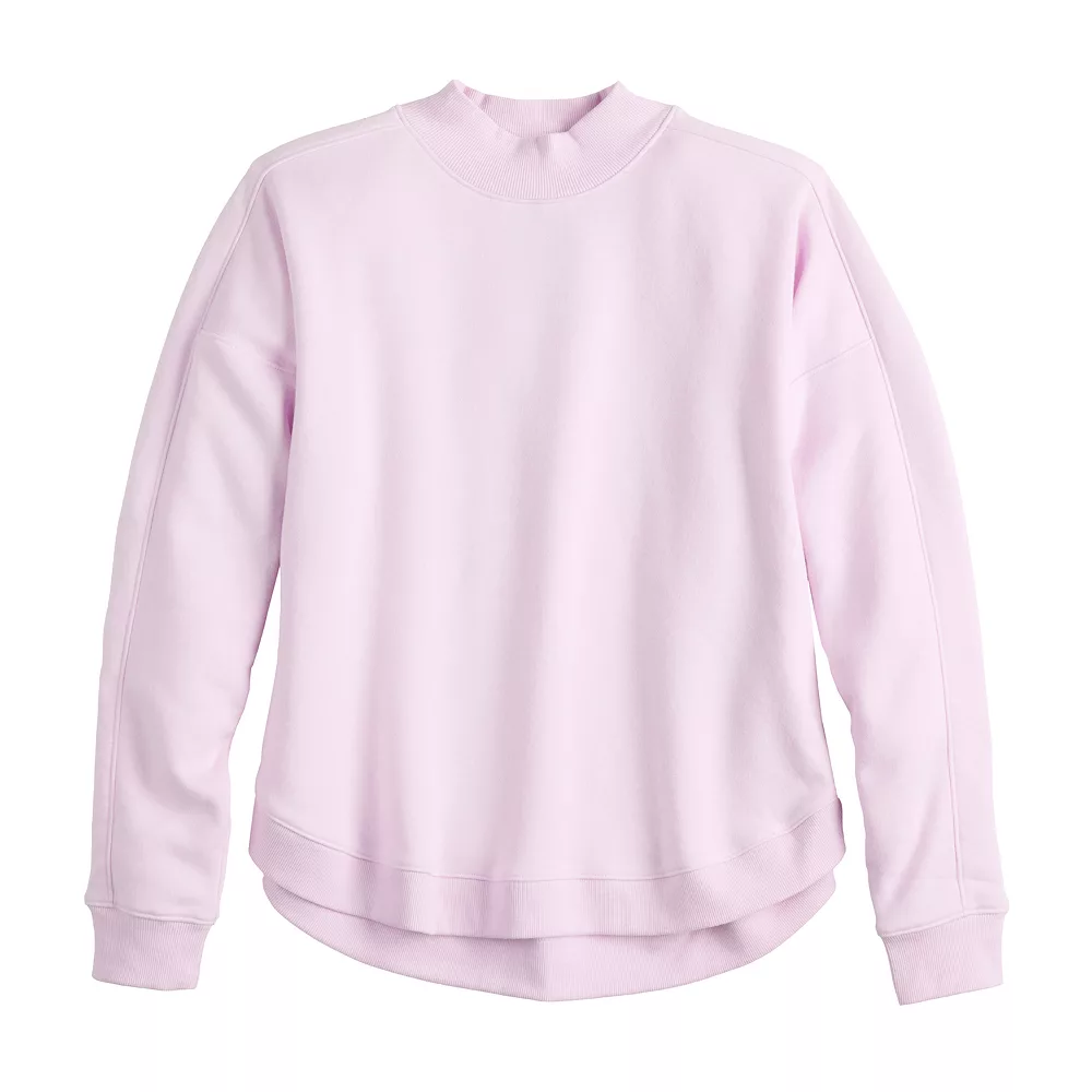 Women's Tek Gear® Ultrasoft Fleece Mockneck Sweatshirt 3 Women's Tek Gear® Ultrasoft Fleece Mockneck Sweatshirt - Image 3