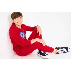 Kids 7-20 Tek Gear® Graphic Ultrasoft Fleece Hoodie In Regular & Husky -Fashion store 5534351 ALT3