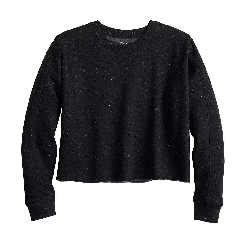 Women's Tek Gear® Ultrasoft Fleece Easy Crop Sweatshirt 3 Women's Tek Gear® Ultrasoft Fleece Easy Crop Sweatshirt - Image 3