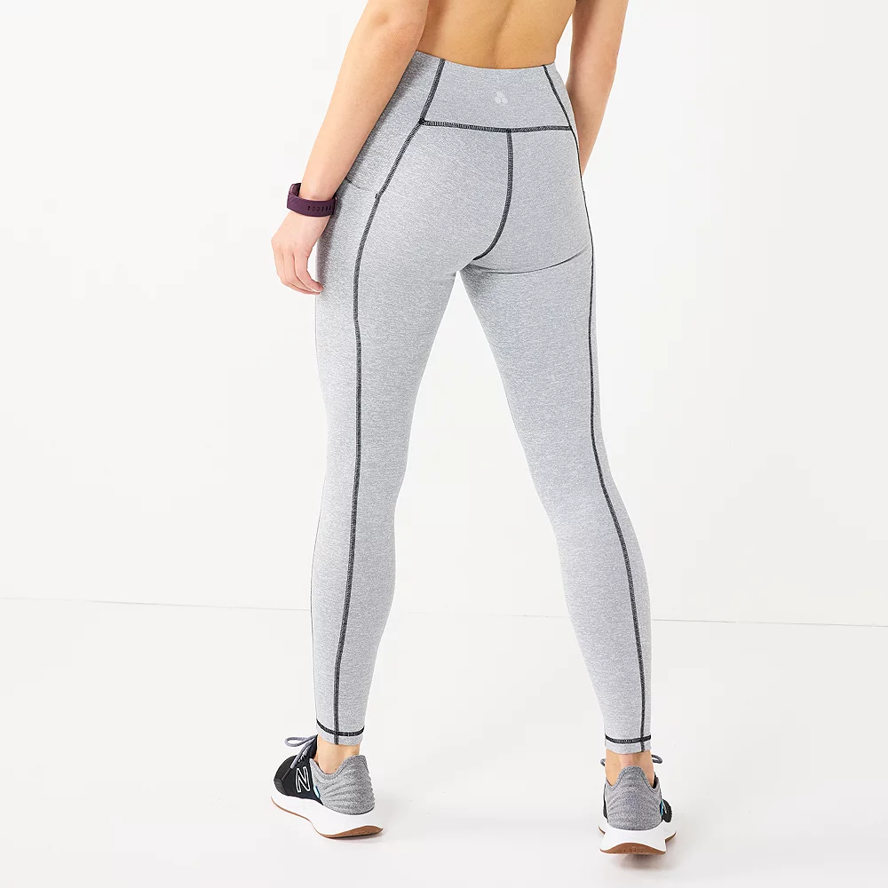 Women's Tek Gear® Ultrastretch High-Waisted Side Pocket Full-Length Leggings 2 Women's Tek Gear® Ultrastretch High-Waisted Side Pocket Full-Length Leggings - Image 2