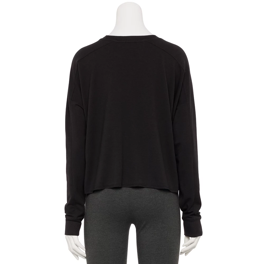 Women's Tek Gear® Easy French Terry Raw-Seam Tee 2 Women's Tek Gear® Easy French Terry Raw-Seam Tee - Image 2