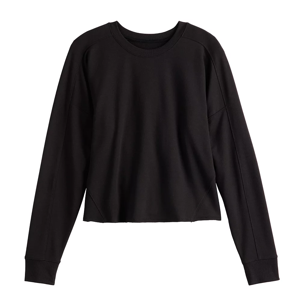 Women's Tek Gear® Easy French Terry Raw-Seam Tee 3 Women's Tek Gear® Easy French Terry Raw-Seam Tee - Image 3