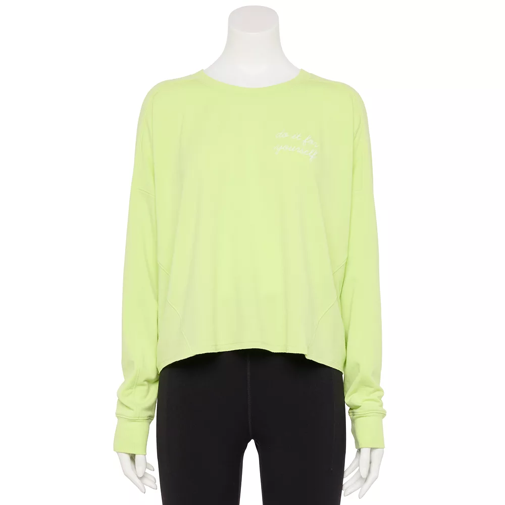 Women's Tek Gear® Easy French Terry Raw-Seam Tee 1 Women's Tek Gear® Easy French Terry Raw-Seam Tee