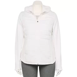 Plus Size Tek GearĀ® Hooded Mixed-Media Jacket