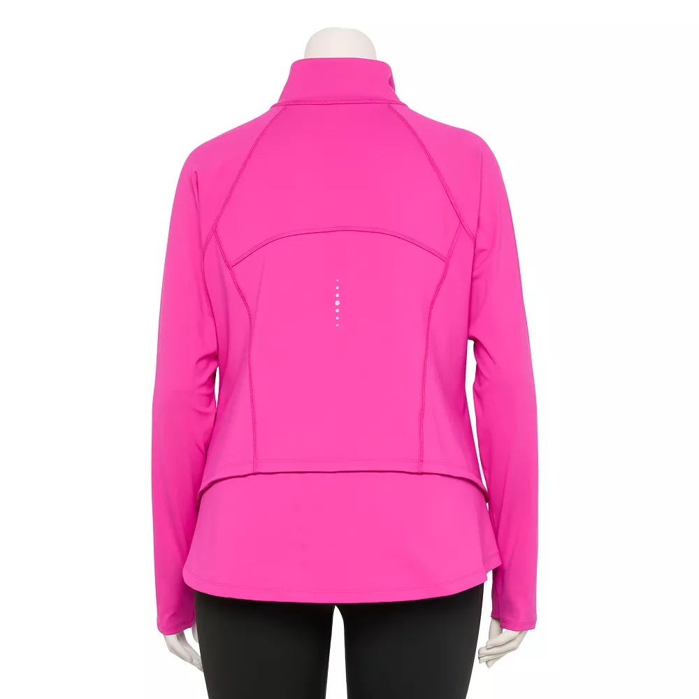 Plus Size Tek Gear® Quarter-Zip Performance Jacket 2 Plus Size Tek Gear® Quarter-Zip Performance Jacket - Image 2