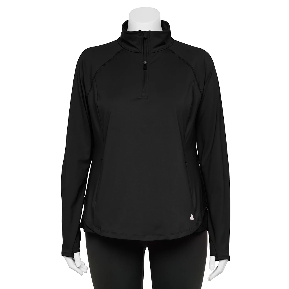 Plus Size Tek Gear® Quarter-Zip Performance Jacket