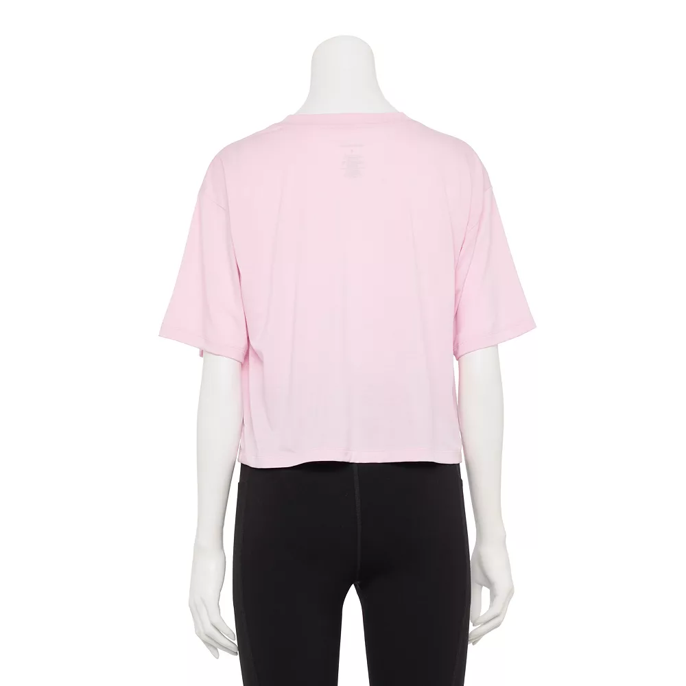 Women's Tek Gear® Crop Easy Tee 2 Women's Tek Gear® Crop Easy Tee - Image 2