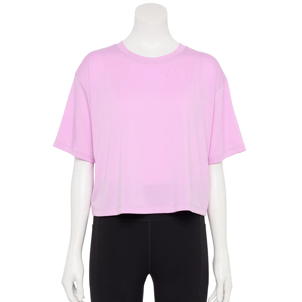 Women's Tek Gear® Crop Easy Tee 1 Women's Tek Gear® Crop Easy Tee