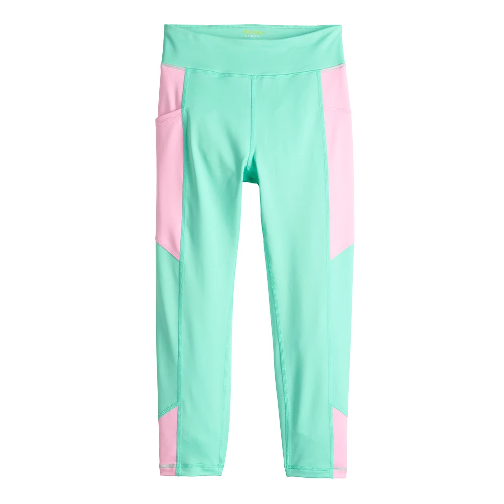 Girls 7-16 Tek Gear® Colorblock Performance 7/8 Leggings In Regular & Plus 1 Girls 7-16 Tek Gear® Colorblock Performance 7/8 Leggings In Regular & Plus