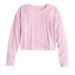 Women's Tek Gear® Lettuce-Edge Cross-Back Top -Fashion store 5653063 ALT2