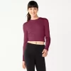 Women's Tek Gear® Ruffle Cutout Crop Tee