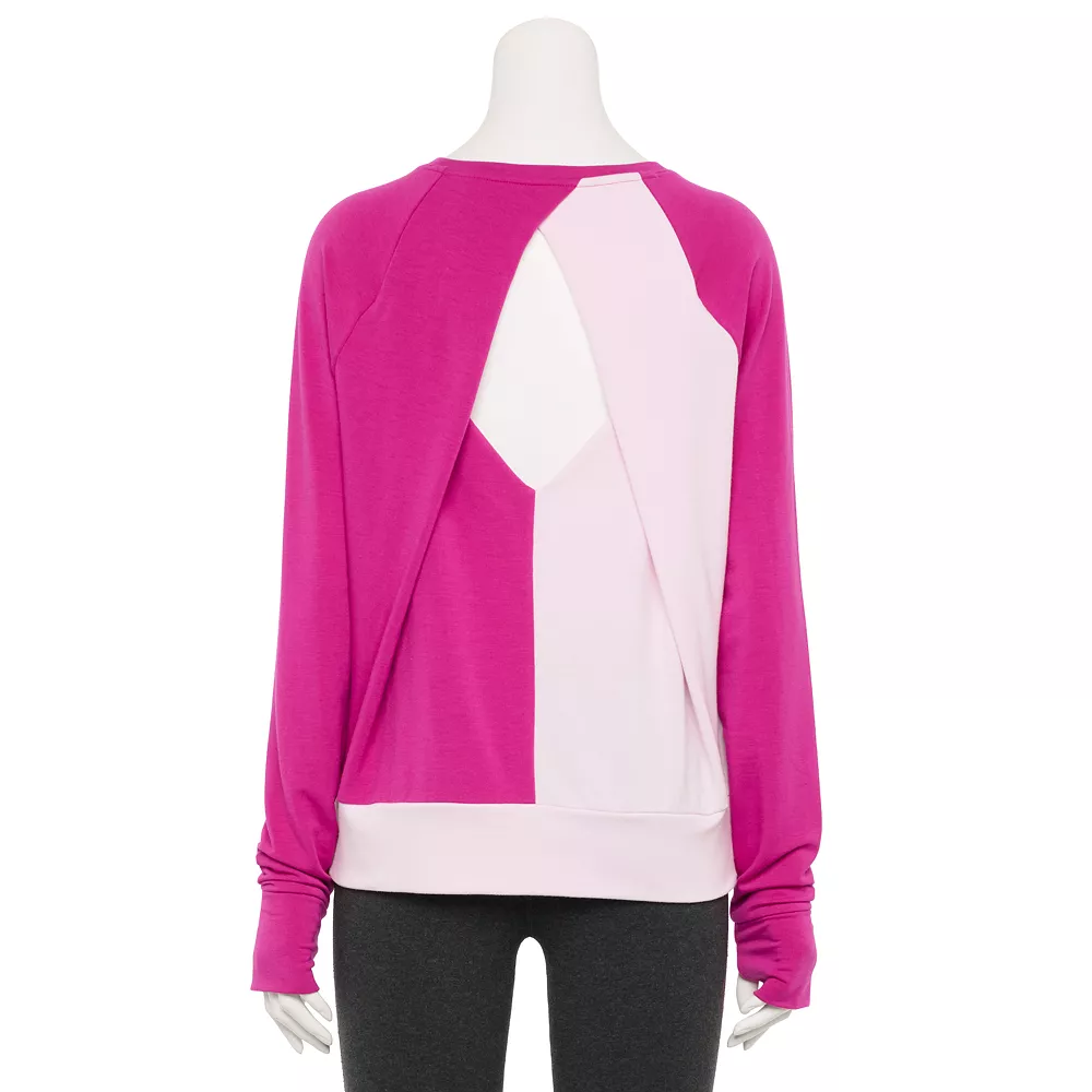 Women's Tek Gear® Keyhole Back Long-Sleeve Tee 5 Women's Tek Gear® Keyhole Back Long-Sleeve Tee - Image 5