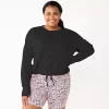 Plus Size Tek Gear® Stretch Fleece Cinched-Waist Top
