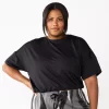 Plus Size Tek Gear® Keyhole-Back Crop Top