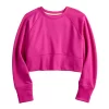 Girls 7-16 Tek Gear Stretch Fleece Cropped Crew Sweatshirt In Regular & Plus