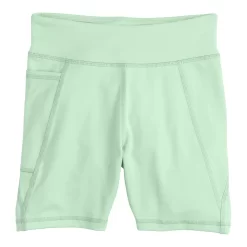 Girls 7-16 Tek Gear® High-Waisted Side Pocket Bike Shorts In Regular & Plus